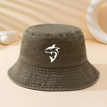Printed Shark Outdoor Bucket Hat