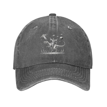 Jesus Riding Dinosaur Baseball Cap