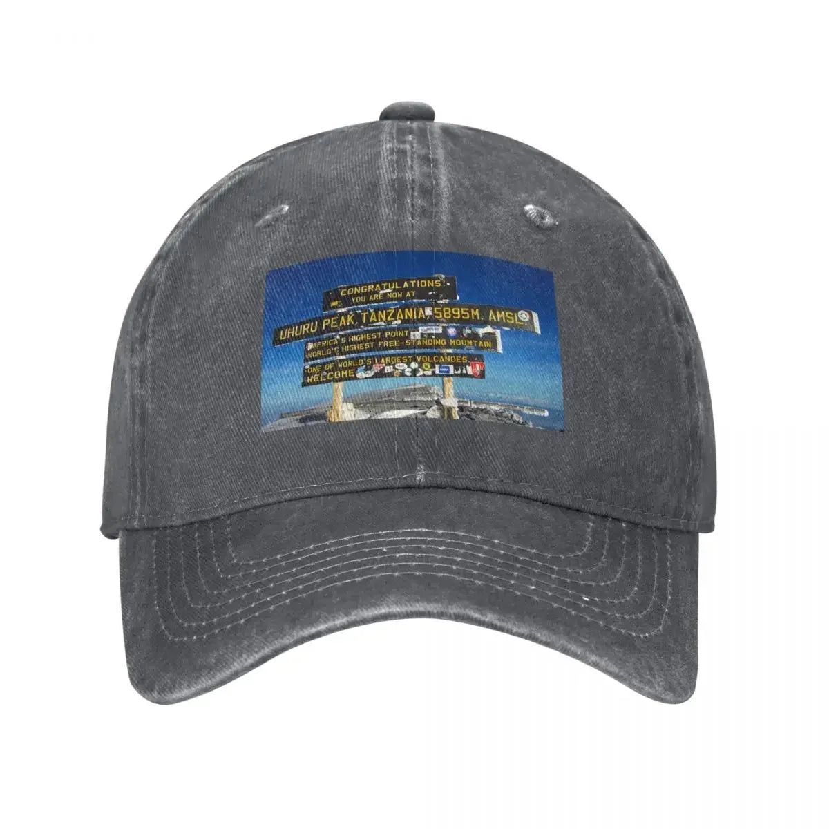 Mount Kilimanjaro Height Vintage Baseball Cap