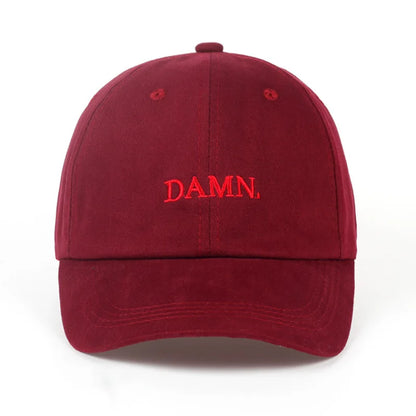 Luxury New Unisex DAMN Embroidery Baseball Designer Caps Man Woman Size 52-62cm