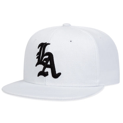 Gothic Letter Embroidered Hip Hop Snapback Cap