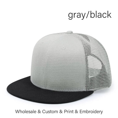 Custom Logo Embroidered Trucker Snapback Cap