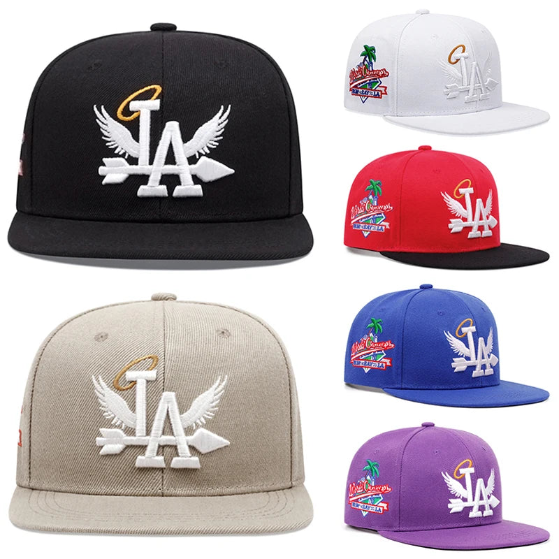 LA Wings Embroidered Mesh Snapback Cap