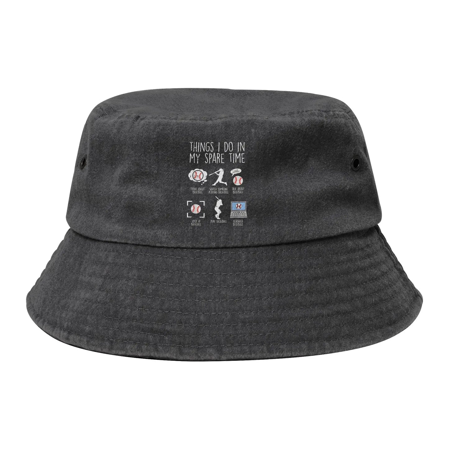 Things I Do In My Spare Time Funny Soccer Bucket Hats