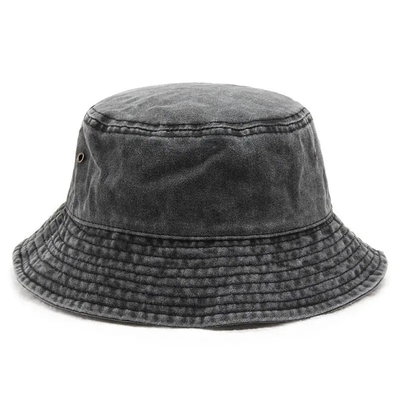 Vintage Washed Denim Bucket Hat