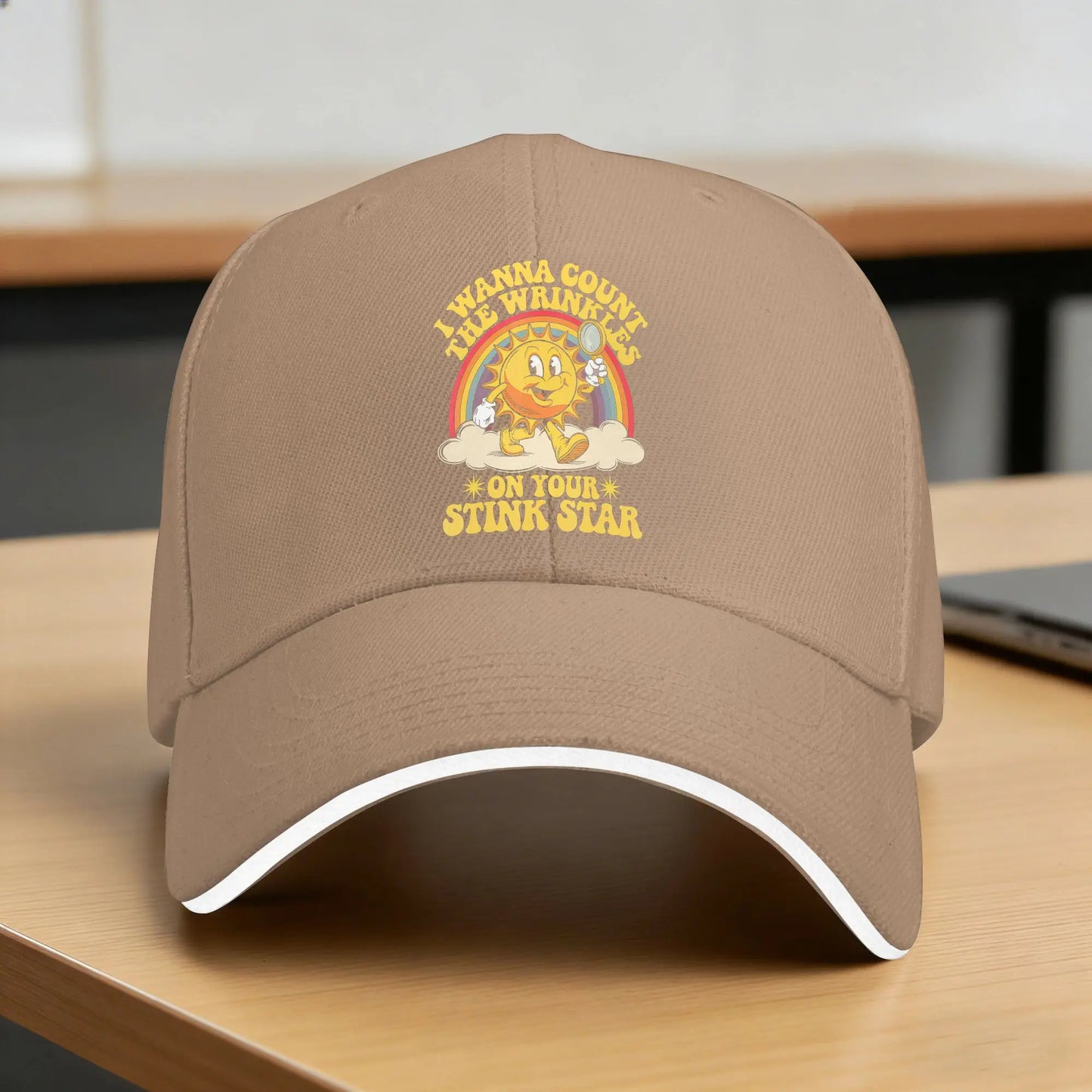 I Wanna Count The Wrinkles Funny Couple Baseball Cap