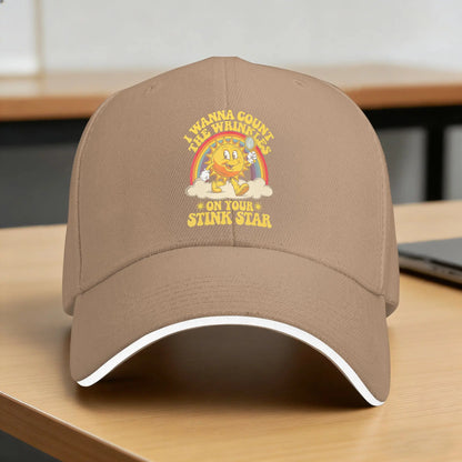 I Wanna Count The Wrinkles Funny Couple Baseball Cap