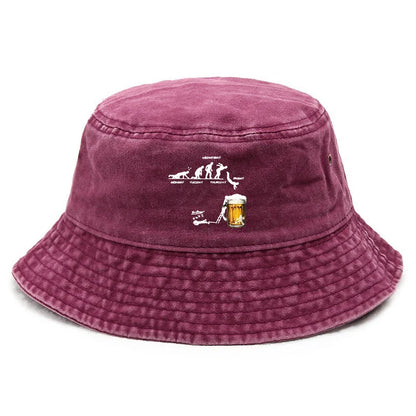 Funny Pub Culture Washed Bucket Hat