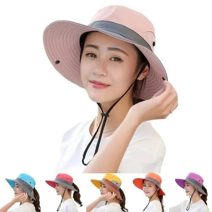 Adjustable Quick-Dry Wide Brim Hiking Bucket Hat
