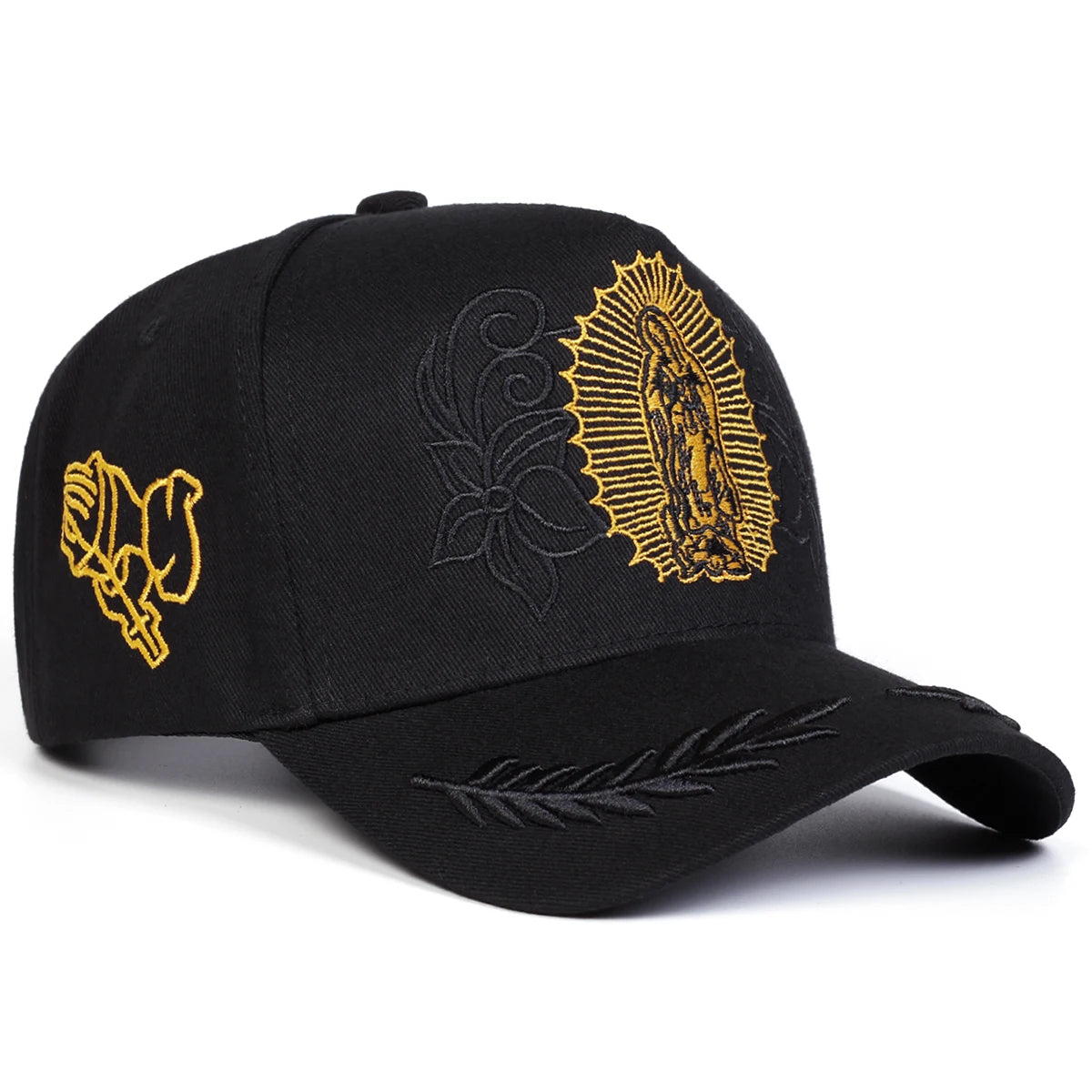 Embroidered Unisex Adjustable Outdoor Sports Snapback Cap
