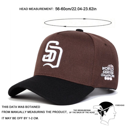 Unisex SD Letter Embroidery Baseball Caps Spring And Autumn