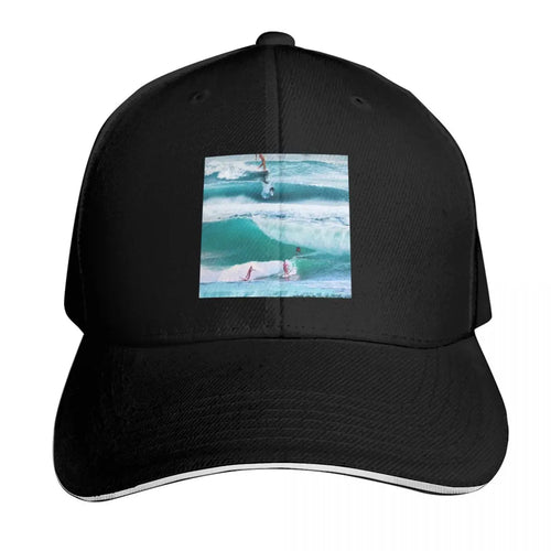 Happiness Comes In Waves Cotton Twill Baseball Cap