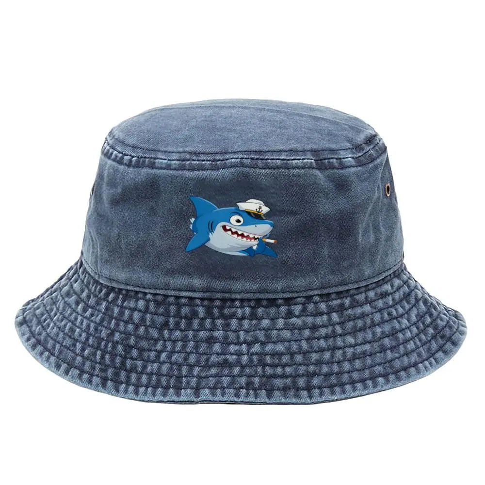 Vintage Washed Animal Print Bucket Hat