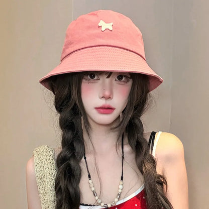 Foldable Pony Sunshade Bucket Hat