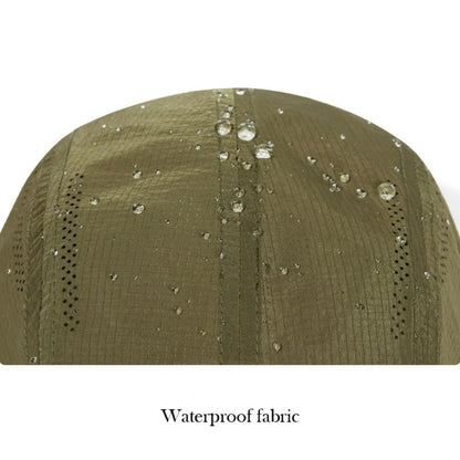 Japanese Style Flat Brimmed Baseball Cap Soft Top Adjustable