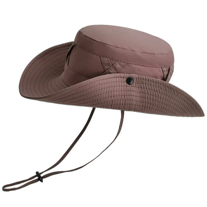 Adjustable Breathable Wide Brim Outdoor Bucket Hat