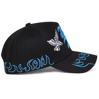Gothic LA Angel Embroidery Baseball Cap