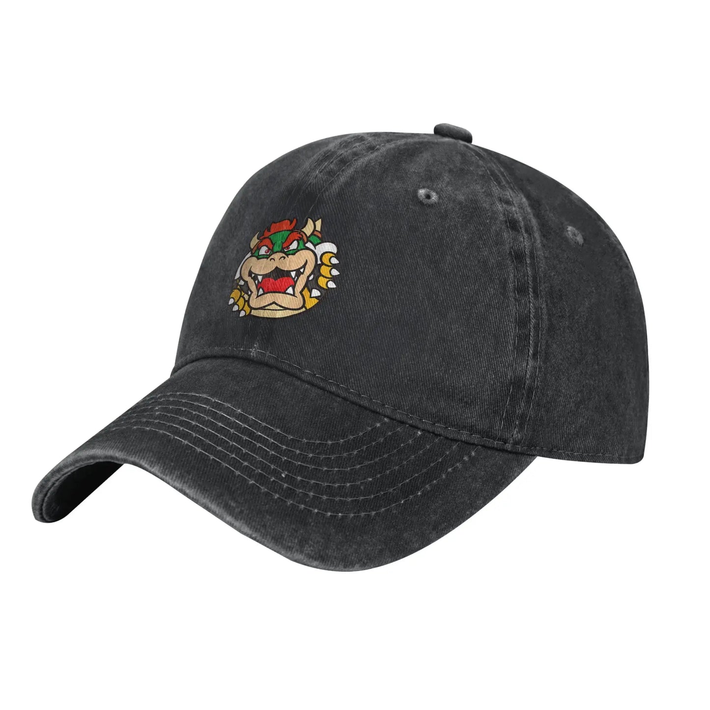 Bowser Koopa Distressed Baseball Cap