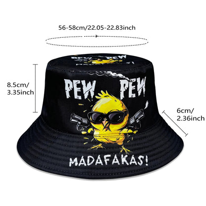 Cool Duck Fisherman Hat Lightweight Cartoon Duck