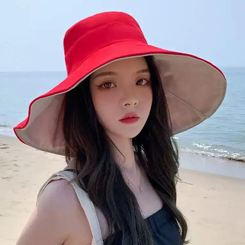 Spring Summer Double Sided Bucket Hat Big
