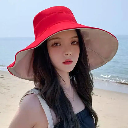 Spring Summer Double Sided Bucket Hat Big