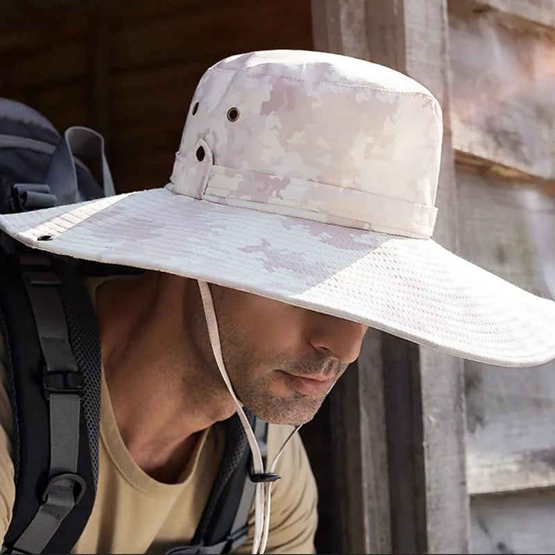 Waterproof Anti-UV Large Brim Bucket Hat