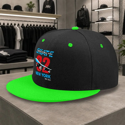 New Brooklyn Skateboard Unisex Versatile Flat Brim Cap