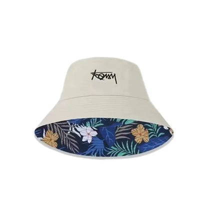 Double Sided Bucket Hat Men Women Summer