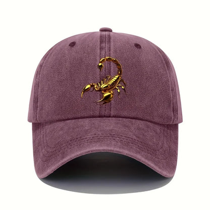 Golden Scorpion Retro Adjustable Baseball Cap
