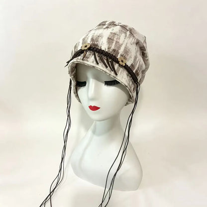 Boho Ethnic Slouchy Beanie Hat