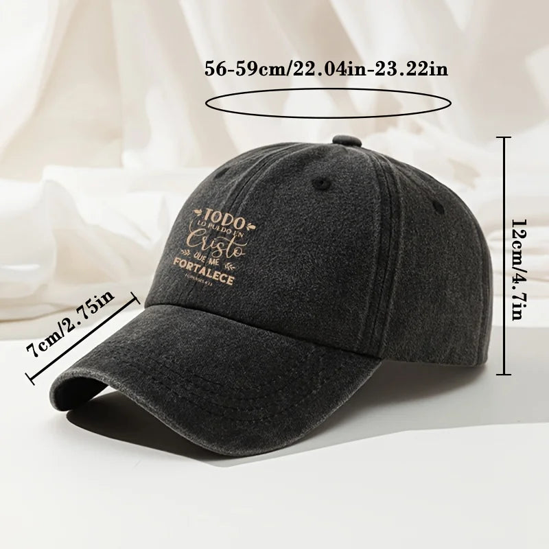 Christian Faith Washed Baseball Cap
