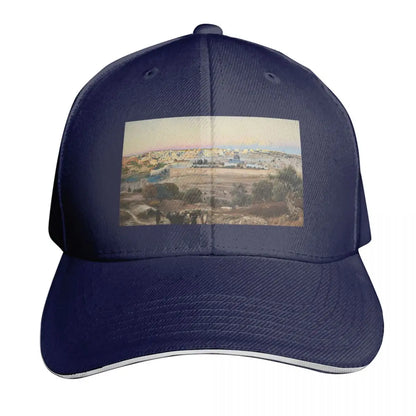 Jerusalem Sunrise Gustav Bauernfeind Baseball Cap