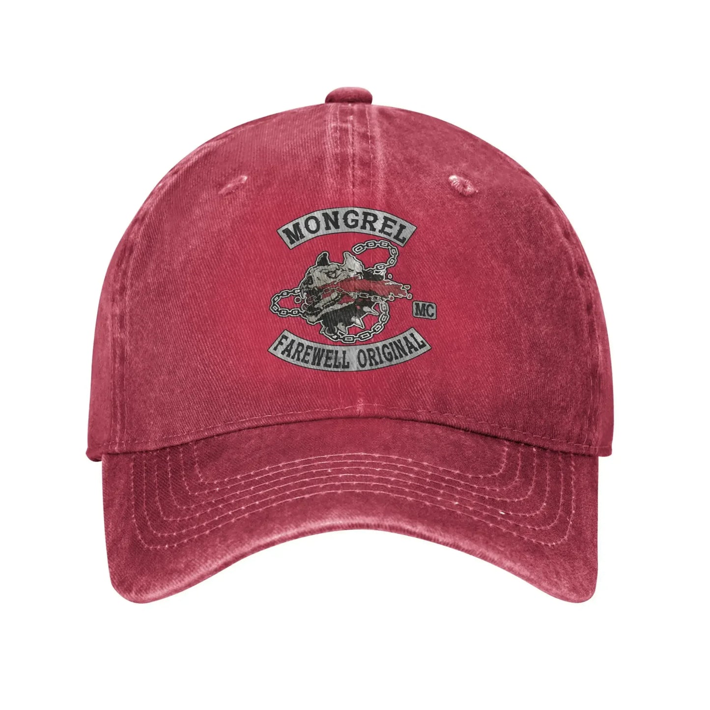 Mongrels Motorcycle Club Washed Baseball Cap