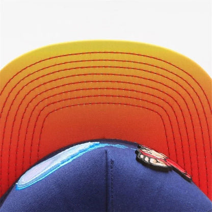Luxury Embroidered Cotton Flat Brim Snapback Cap