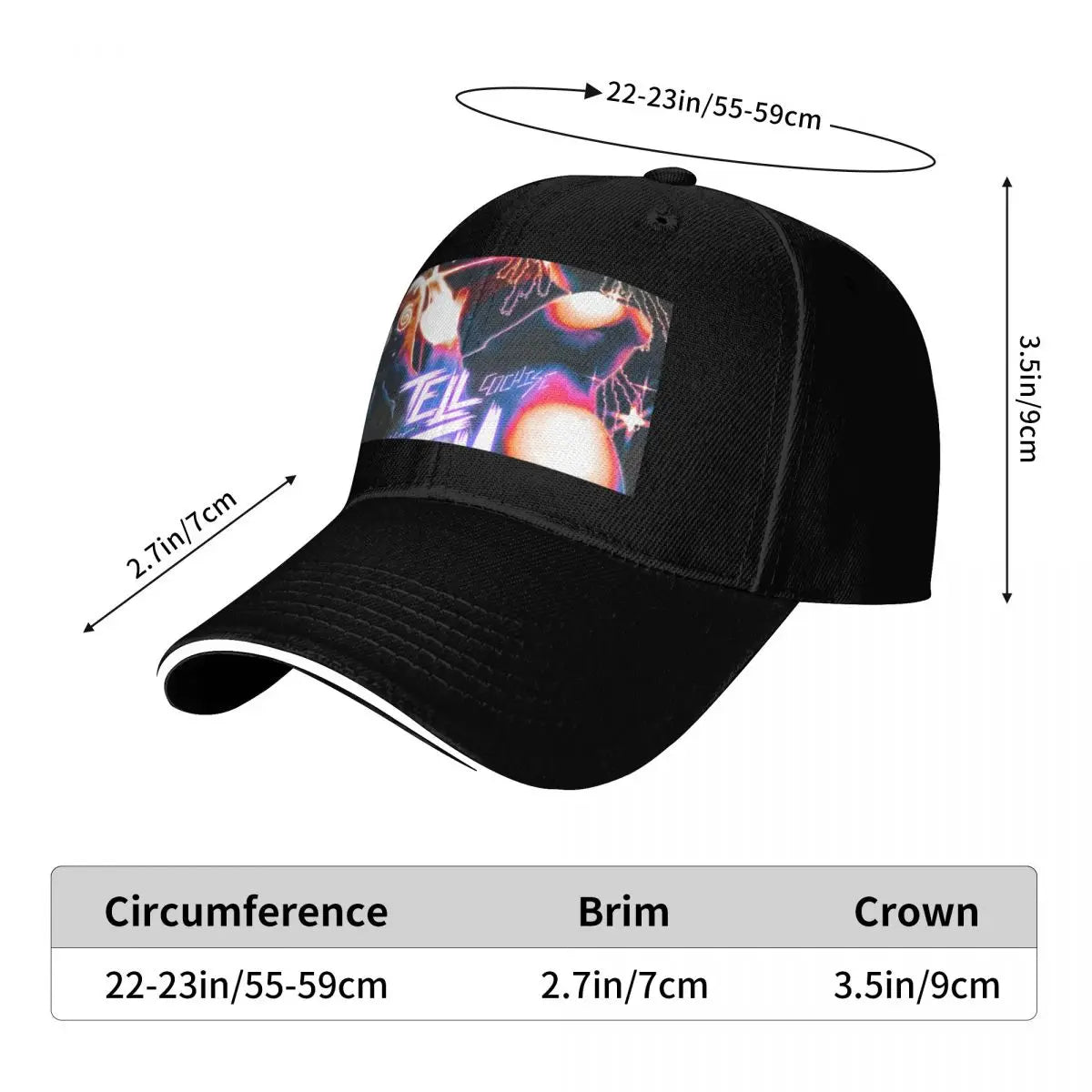 Tell Em Cover Curved Brim Baseball Cap
