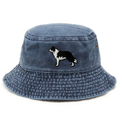 Vintage Border Collie Bucket Hat