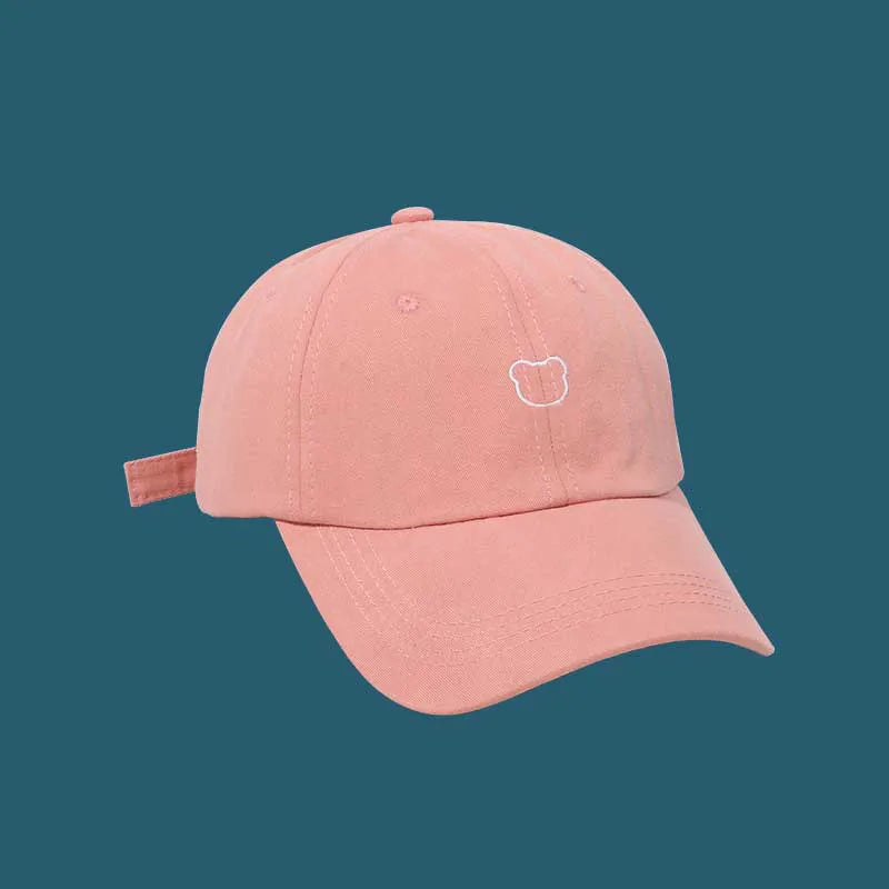 Cute Bear Adjustable Cotton Snapback Baseball Cap