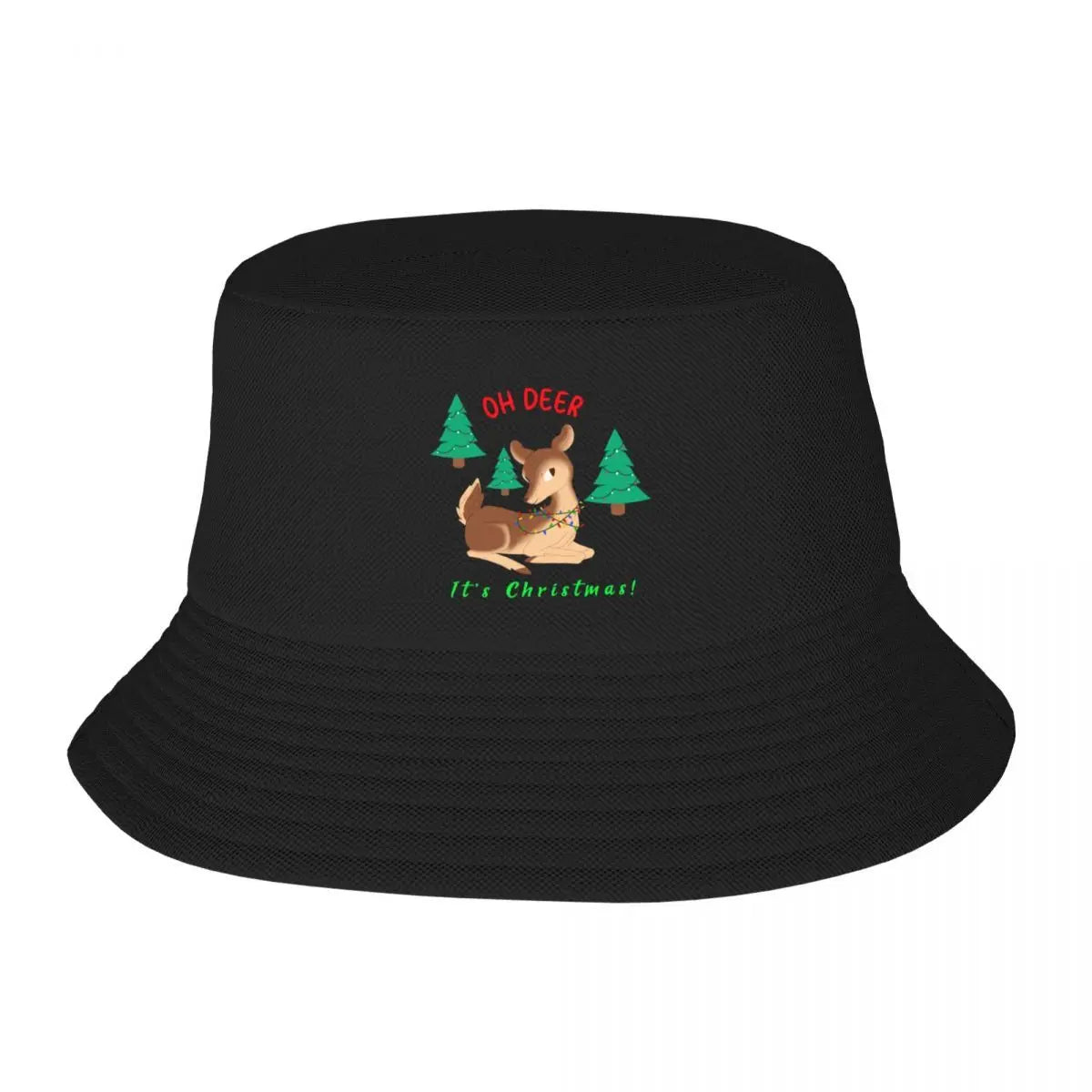 Oh Deer Its Christmas Festive Bucket Hat Design