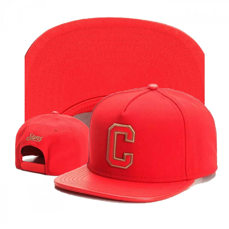 C Letter Embroidered Knight Snapback Cap