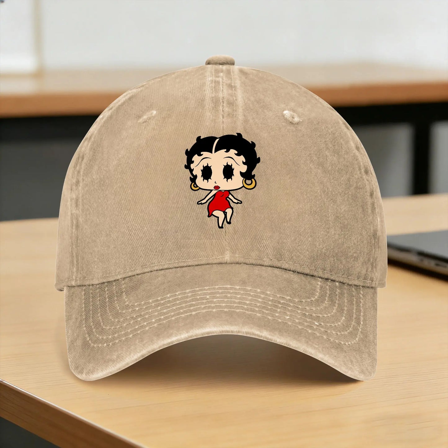 Vintage Betty Boop Washed Baseball Cap