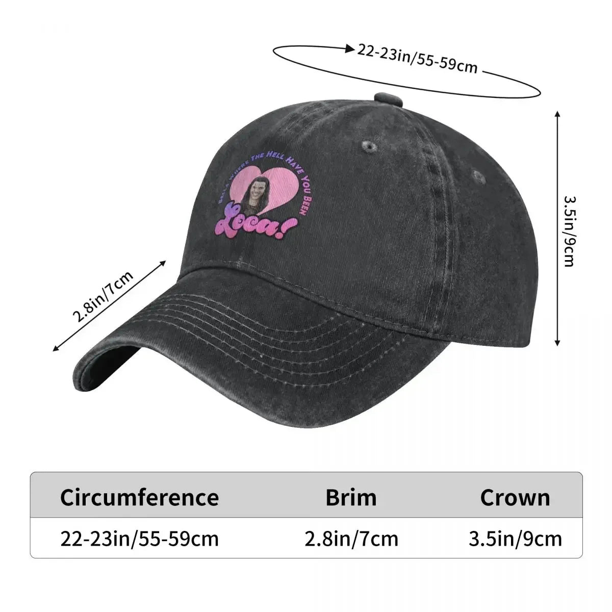 Bella Where The Hell Have You Been Loca Baseball Cap