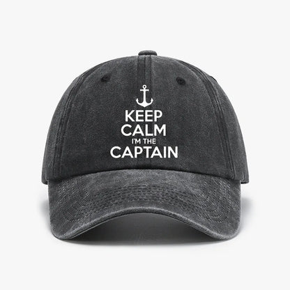 Keep Calm Captain Baseball Cap