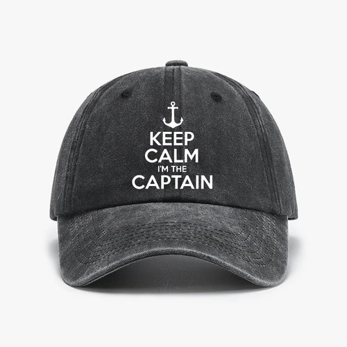 Keep Calm Captain Baseball Cap