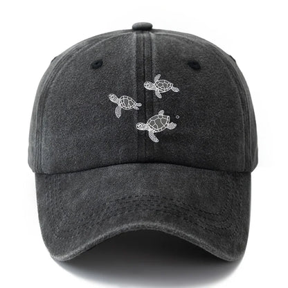 Turtle Print Travel Baseball Cap