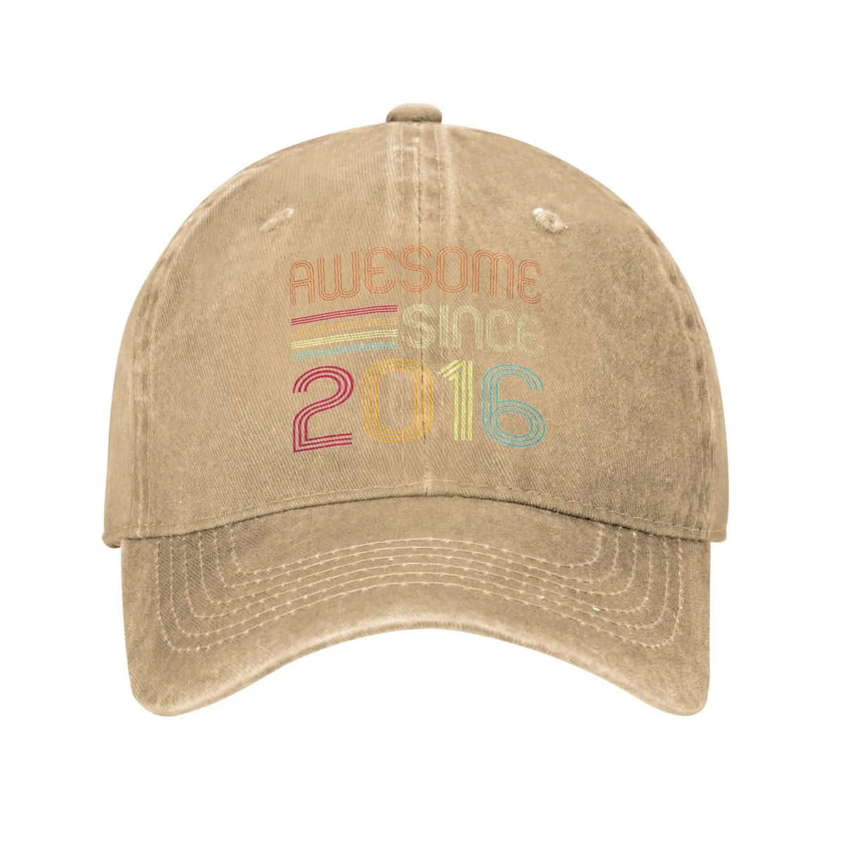 Awesome Since 2016 10th Birthday Distressed Baseball Cap