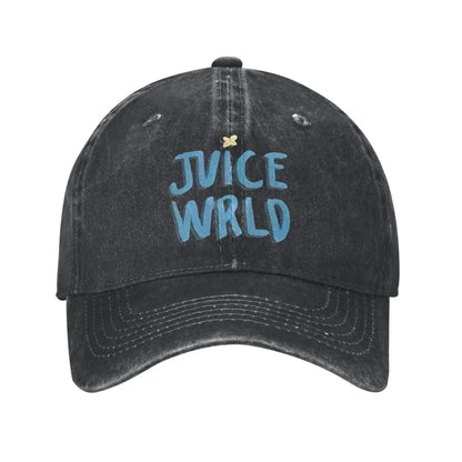 Juice Wrld Distressed Denim Washed Baseball Cap