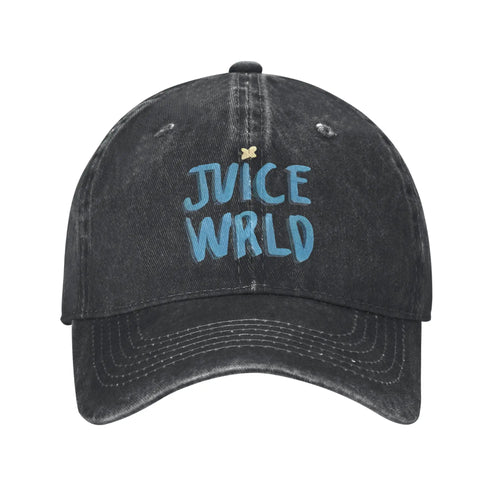 Juice Wrld Distressed Denim Washed Baseball Cap