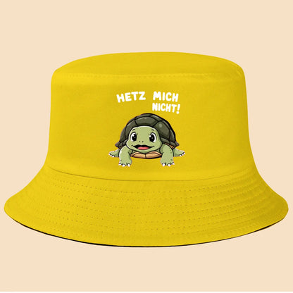Retro Turtle Print Bucket Hat