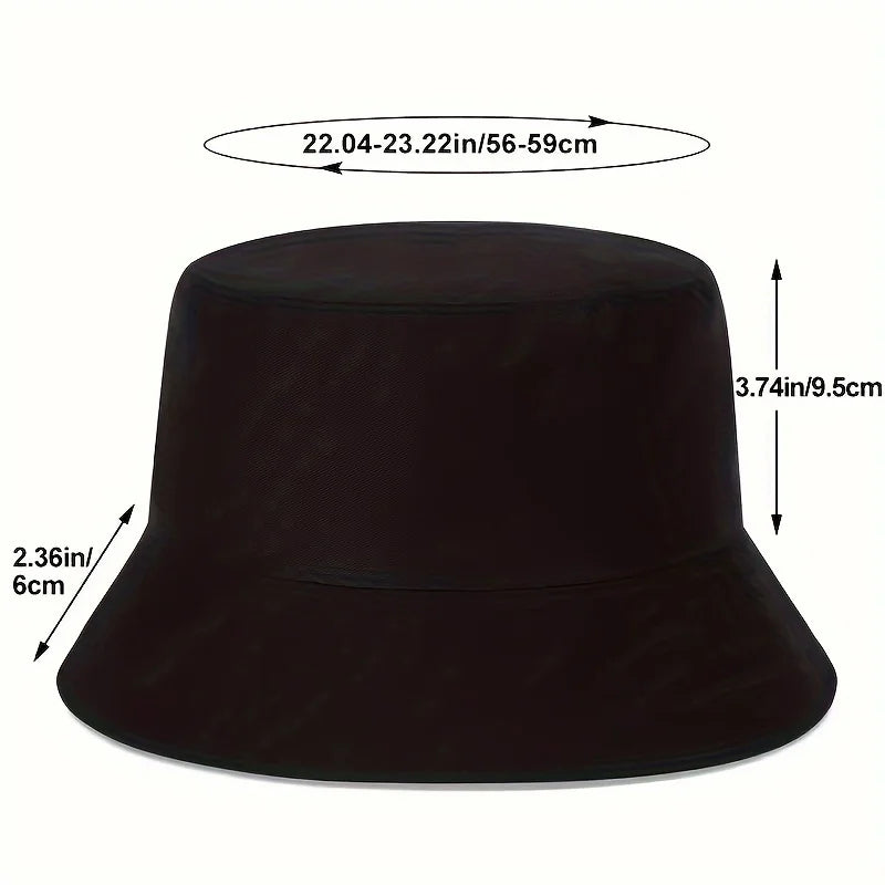 Shiba Inu Print Cotton Bucket Hat