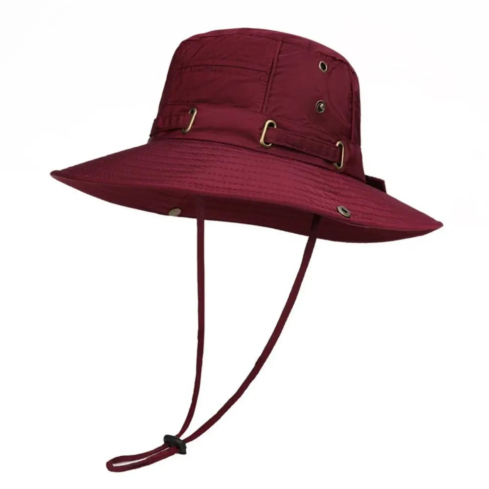 Reversible Waterproof Wide Brim Summer Fishing Bucket Hat